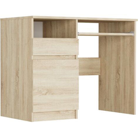 Kleiner Schreibtisch mit Schrank links Sonoma 90 x 50 cm Modern N35