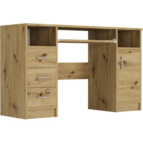 Schreibtisch mit Schrank und Schubladen artisan 120 x 50 cm - Modern N11