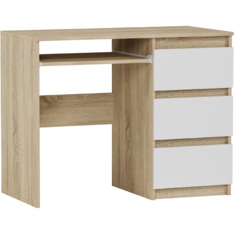 Computer-Schreibtisch z szufladami Sonoma Mix N3, 76 x 50 x 96 cm
