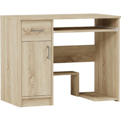 Kleiner Computer-Schreibtisch links Sonoma 90 x 50 cm - Modern N10