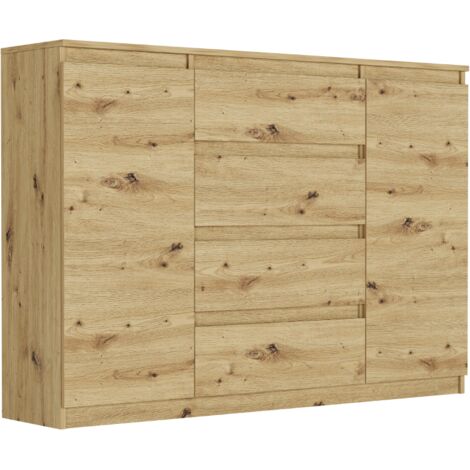 Kommode mit Schränken und Schubladen Artisan, 140 x 40 x 98 cm - Modern R140S4