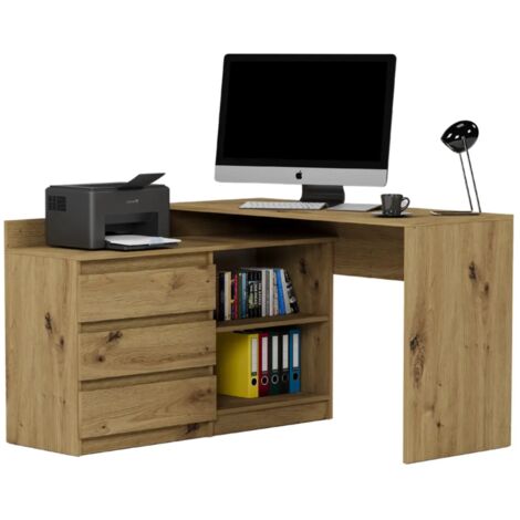 Eckschreibtisch links Artisan 120 x 50 cm - model N15