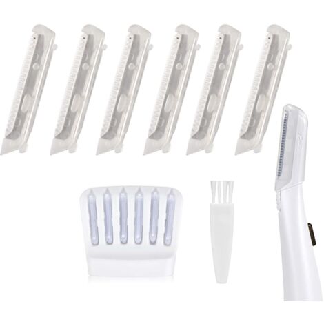 Épilateur facial pour femmes, rasoir à lumière LED, rasage dermaplaning impeccable (1/5)