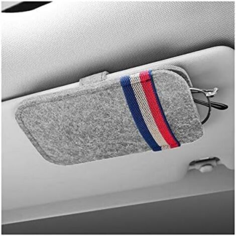 CSPARKV 15.5cm x9.2cm x 3.5cm Porte-Lunettes de Voiture Clip de Support de Lunettes de Soleil de Visière de Voiture Protège Lunettes Universel Voiture Accessoires Interieur pour Le Stockage de Lunette (1/5)