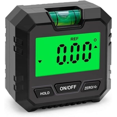 Mini rapporteur numérique inclinomètre Goniomètre électronique nivellement couteau Finder nivellement boîte Noir (1/4)