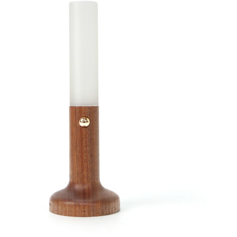 Motion Sensor Night Light, Rechargeable Magnetic Wall Sconce with Wooden Base, 3000K Warm Indoor Lighting，Beechwood，Sapele wood
