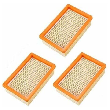 Lot de 3 filtres de rechange pour aspirateur KARCHER plissé plat MV4 MV5 MV6 WD4 WD5 WD6 P Premium WD5 (1/5)