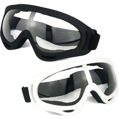 CSPARKV (20×10×10cm)Lot de 2 lunettes de protection / lunettes de sécurité / lunettes de moto avec bandanas (1/3)