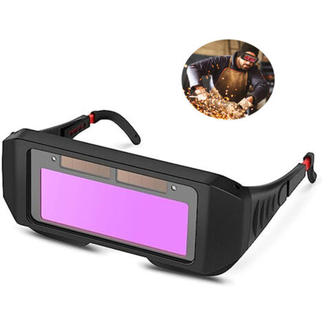 Lunettes de Soudure. Masque de Soudeur Automatique. Auto-assombrissantes Solaires Lentilles TIG MIG Lunettes Soudeur pour Protection des Yeux (1/5)