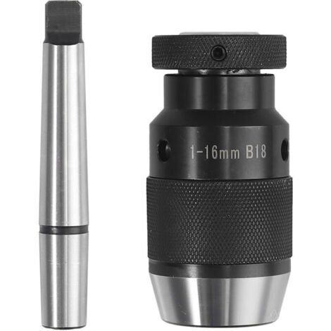 1-16 MANDRIN B18 + ARBRE JOINT MT2-B18 Mandrin de perçage sans clé et arbre autobloquant avec mandrin conique MT3-B18 / queue conique MT2-JT3. (1/5)