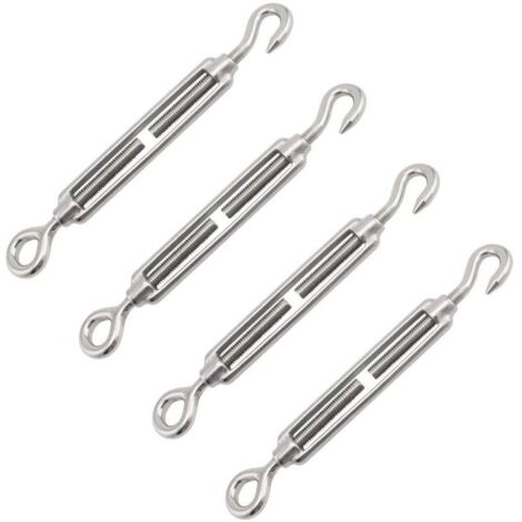 Tendeur De Cable. Ridoir M4. Tendeur Cable Inox. 4 PcsTendeur Cable Acier. Cable Tendeur. Tendeur Cable. Tendeur Inox. Tendeur Acier. Tendeur Vis. élingue Inox. Cable Avec Tendeur. Tendeur Fil (1/4)