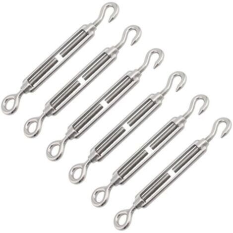 Tendeur De Cable. Ridoir M4. Tendeur Cable Inox. 6 PcsTendeur Cable Acier. Cable Tendeur. Tendeur Cable. Tendeur Inox. Tendeur Acier. Tendeur Vis. élingue Inox. Cable Avec Tendeur. Tendeur Fil (1/5)