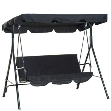Toit de rechange pour balancelle de jardin 3 places – Tissu Oxford multicouche – Imperméable et résistant aux UV – Dimensions 195 x 125 x 15