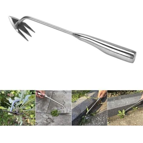 1 PCS Acier Inoxydable Desherbeur Manuel. 34.5. Rateau Desherbage.DéSherbeurs Manuels.Outillage De Jardin. Uutils Jardinage (1/5)