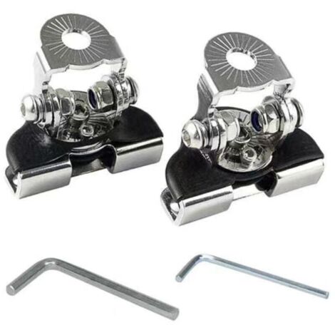 2 Pièces Support de Feux de Travail led. Universel Capot de Voiture en Acier Inoxydable LED Support deTravail Lumière. Support de Pince de lumière de Travail pour Voiture Offroad SUV 4x4 (1/5)