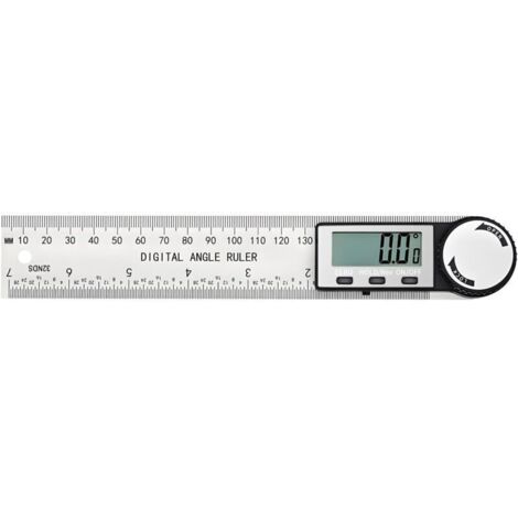Rapporteur d'angle numérique. règle d'angle numérique en acier inoxydable de 400 mm avec grand écran LCD pour le travail du bois et la construction (1/5)