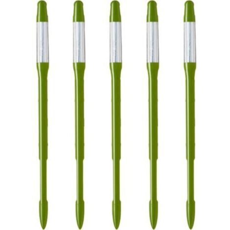 (18×1×1)Indicateur d'arrosage pour Plantes (Lot de 5. Moyen. Vert) - pour Toutes Les Plantes. Fonctionne dans Tous Les sols Design Minimaliste. Facile à Utiliser. sans Piles 100% Made in J (1/4)
