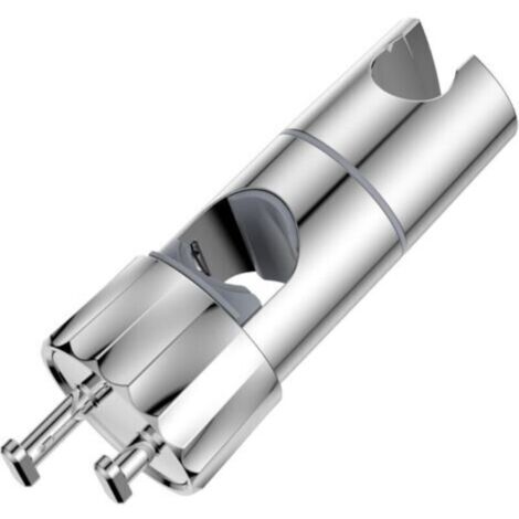 Support de Pomme Douche de Rechange – Support Douchette Universel Réglable avec 2 Accroche pour rail douchette de 16 à 28 mm.Support Barre de Douche Attache.Porte Douchette Mural en ABS.Chromé (1/4)