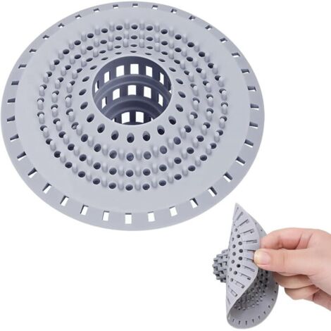 Protection de Drain de Silicone. Silicone Attrape Cheveux Douche. Filtre Cheveux Douche pour Cheveux Baignoire. Douche. Vidange. Cuisine. Bain. Buanderies (1/5)