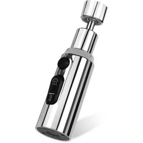 Aérateur de Robinet 3 Modes Rotatif 360° Tête Douchette Evier Cuisine Brise Jet Robinet Cuisine D'eau Pour Robinet Embout Robinet Cuisine Adaptateur Mousseur Robinet G1/2 FM22 M20 M22 M24 (1/4)