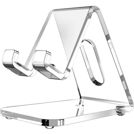 Support de téléphone portable en acrylique transparent d'épaisseur. pour bureau. convient iPhone 14 13 Pro Max. tous les smartphones 4 à 8” claire (1/5)