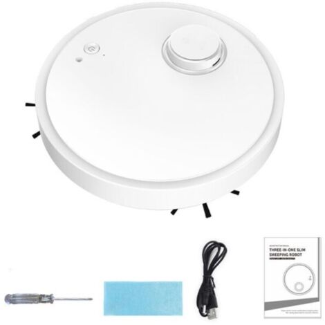 Aspirateur robot 3 en 1 avec essuyage – Puissance d'aspiration 1.1-1.2 KPa – Autonomie 70 min – Réservoir 177 ml – 4 d'épaisseur (1/4)