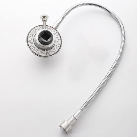 Jauge Angulaire de Couple D'entraînement. Outil de Mesure Professionnel de Jauge D'angle de Clé D'acier Inoxydable de Compteur D'angle de Torsion pour L'automobile (1/5)