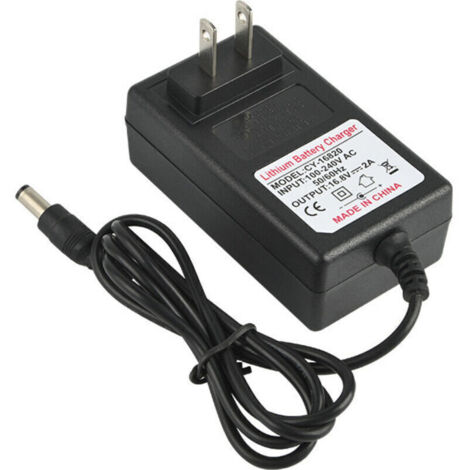 Adaptateur d'alimentation de charge sûre AC 100-240V DC 21V 2A pour batterie lithium-ion. prise EU. remplacement (1/5)