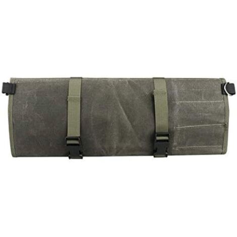 71x48 Sac enroulable pour couteaux de chef de rangement de cuisine de couteaux portable Sac de transport de couteaux multifonction Organisateur d'outils de chef. vert (1/5)