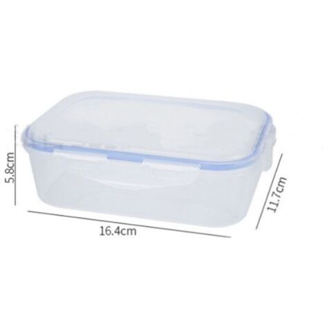 (16.4x11.7x5.8)1 pièce Boîte de rangement de fruits transparente micro-ondable. boîte de rangement en plastique. boîte de scellage étanche au réfrigérateur. boîte à déjeuner froide de scellage des a (1/4)