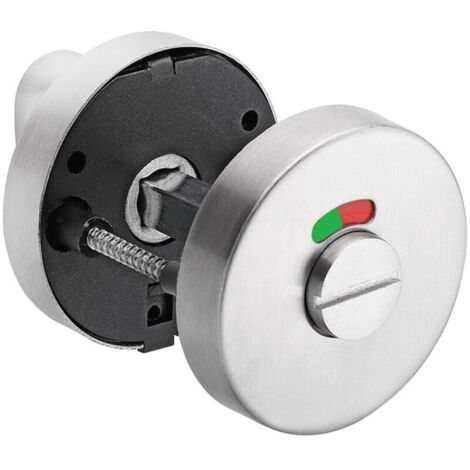INHHUB Rosace de WC avec indicateur d'occupation. acier inoxydable V2A. mat -INHHUB
