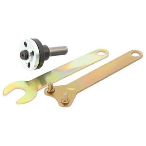 Adaptateur de mandrin de perceuse 10 mm 3/8 pouces. support de disque pour meuleuse d'angle. 2 jeux de clés 3 en 1 (1/4)