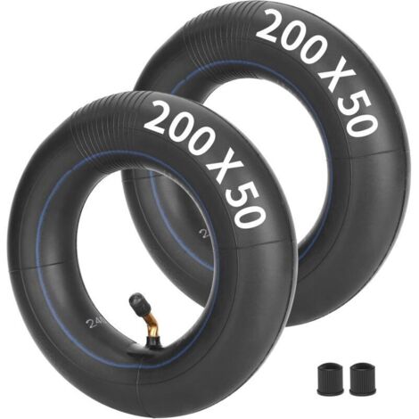 1PZ F3I-205 Chambre à air 200x50mm 8 pouces pour scooter électrique trottinette remplacement pour Razor E100 E150 E200 Dune Buggy Schwinn Mongoose Bladeze ePunk. Chambre à air 8" avec valve coudée 90° (1/2)