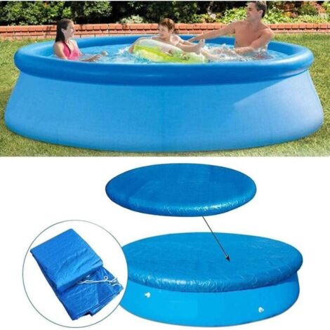 Bâche pour Piscine. Bâche de Protection pour Piscine Ronde. Durable Antipoussière Couverture de Piscine pour Piscines Hors Sol .183cm(6ft) (1/5)