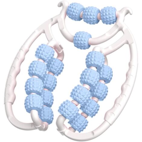 Appareil De Massage Cellulite. 20 Roues. Rouleau De Massage Pour Jambes. LipœDèMe. Favorise La Circulation Sanguine. Rouleau De Cellulite Adapté Pour Les Jambes. Le Massage Des Bras.Bleu (1/5)