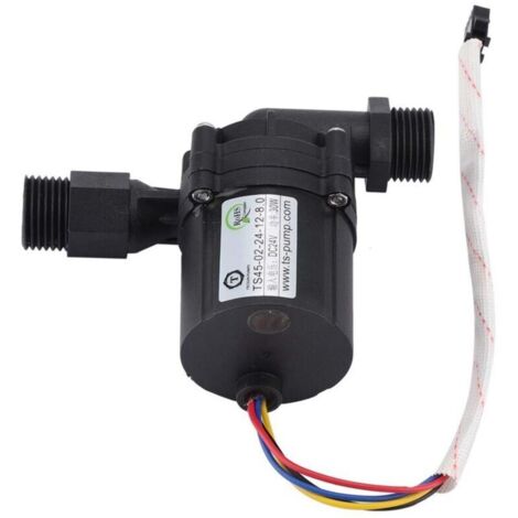 Pompe à Eau DC sans Balai. Pompe DC à Circulation d'eau réglable 24/12V pour l'énergie de l'air. Chauffe-Eau. Fontaine. Petit étang à Poissons. système Solaire(24V) (1/4)