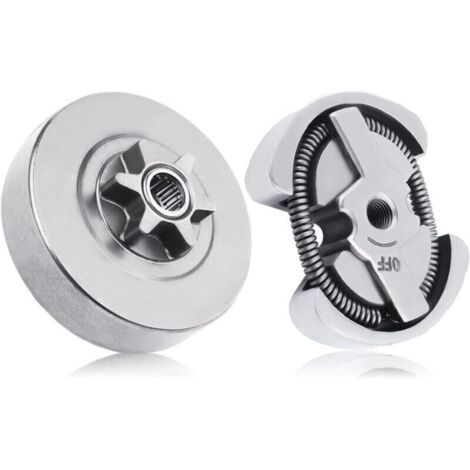 Kit de montage de tambour d'embrayage 3/8-6T pour Husqvarna 120 36 41 136 137 141 142 235 235E 240 236 Jonsered 2035 2036 2040 2041 Partner 350 351 Chaîne scie 53000 47061 (1/4)