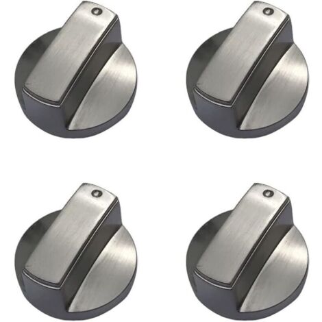 Lot de 4 boutons de cuisinière à gaz universels en métal pour cuisinière à gaz - 6 mm (1/5)