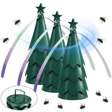 Ventilateur Anti-Mouche. Lot de 3 répulsifs Anti-moustiques sans Utiliser de Produits Chimiques. pour éloigner les mouches et les insectes de la nourriture. pour Camping Salle à Manger (1/4)