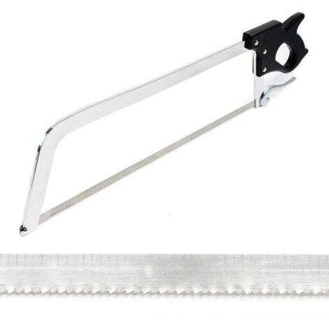 XL Scie Boucher professionnelle Manuelle Outil Cuisine Gastronomie Lame Charcutier Viande Gros Os