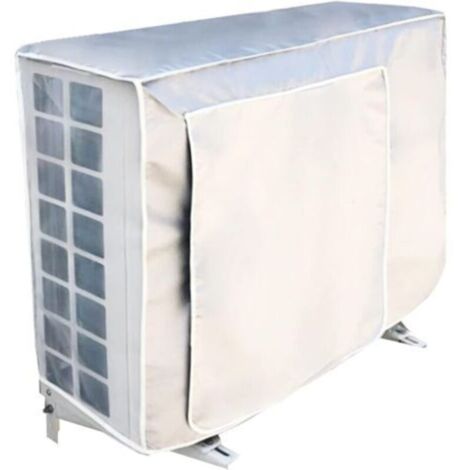 Housse de climatiseur Housse de climatiseur extérieur Tissu Oxford imperméable Protection UV Générique pour climatiseur Housse extérieure Protection extérieure pour unité extérieure 1.5P Climatiseur ( (1/4)