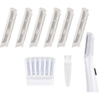 Épilateur facial pour femmes, rasoir à lumière LED, rasage dermaplaning impeccable