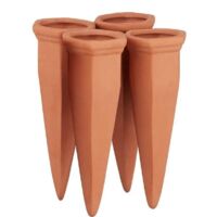 Lot de 4 Accessoire d’arrosage. Bouteilles d’1 L en Plastique ou vin. Terre Cuite
