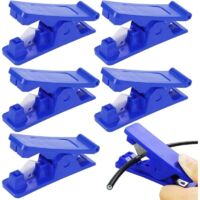 Coupe Tuyau.6Pcs Teflon Pipe Cutter Coupe-Tube en Plastique économique en Caoutchouc de Silicone Souple Tube de Tuyau Coupe-outil de Coupe PU