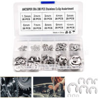 E Clip Anneau 304 Inox Circlips Exterieur Assortiment De Circlips 1.5/2/3/4/5/6/7/8/9/10Mm Divers Usages 200Pcs