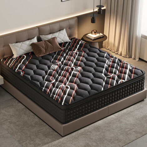 Materasso a molle insacchettate 22cm/25cm - 7 zone comfort Memory Foam - Traspirante & Confortevole 90x200x25 cm