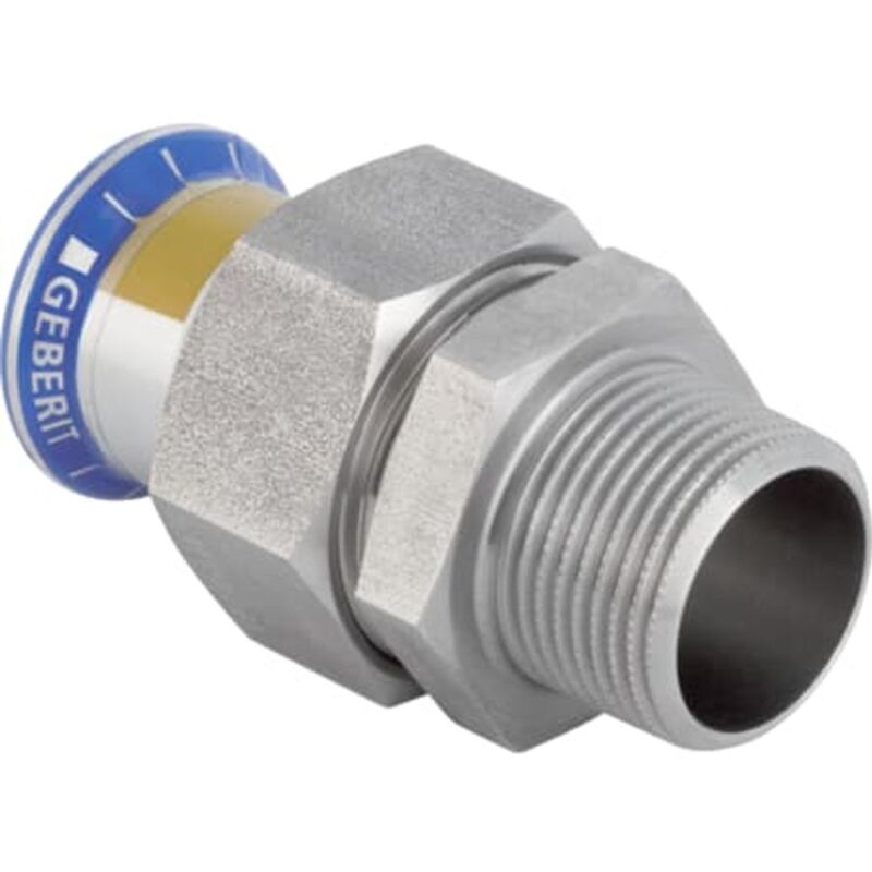Geberit Mapress Acero inoxidable Racor de transición con rosca macho ...