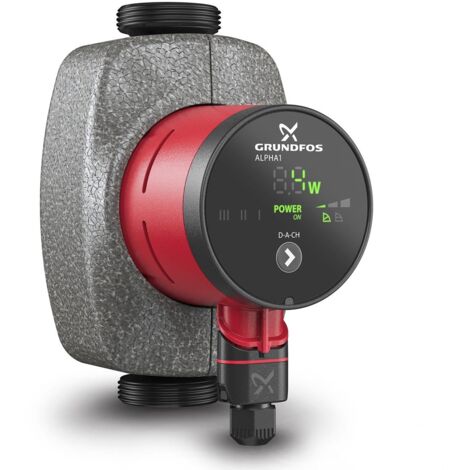 Bomba de circulación de calefacción ALPHA1 230 V, PN 10, 180 mm tipo 25-40, Rp 1 pulgada Grundfos