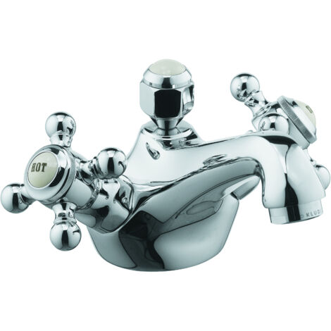 KLUDI 1926 Grifo de lavabo con vaciador, borde inferior altura de salida 65 mm, cromo, 510120520 (1/3)