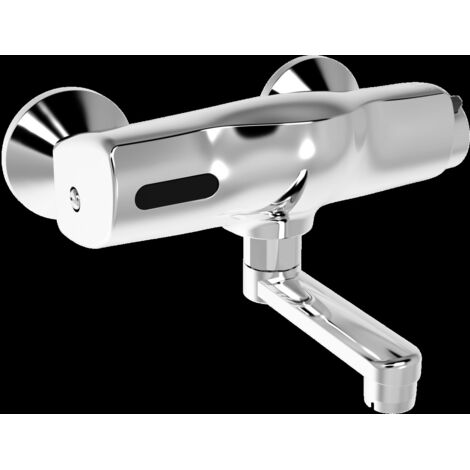 HANSA Grifería de lavabo HANSAELECTRA 6446 6 V Alcance 100 mm DN15 Cromo, 64462201 (1/5)